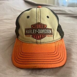 Harley Davidson old school vintage Baseball Hat , classic color way